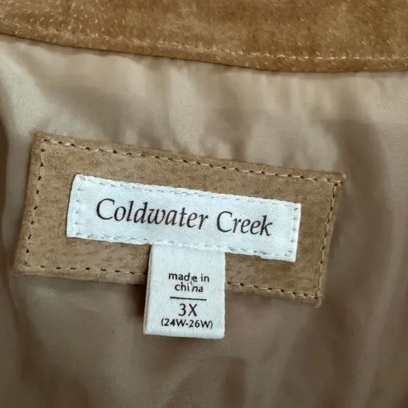 Tan suede jacket button up - Picture 4 of 8